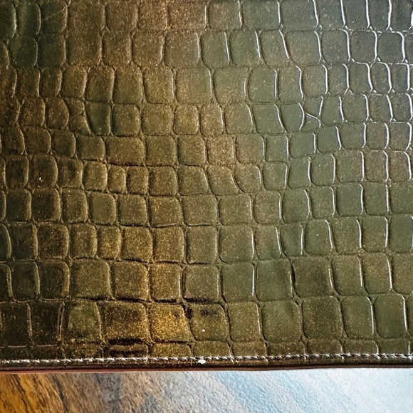 Cabrelli faux leather crocodile pattern handbag with top handle - Picture 2 of 15